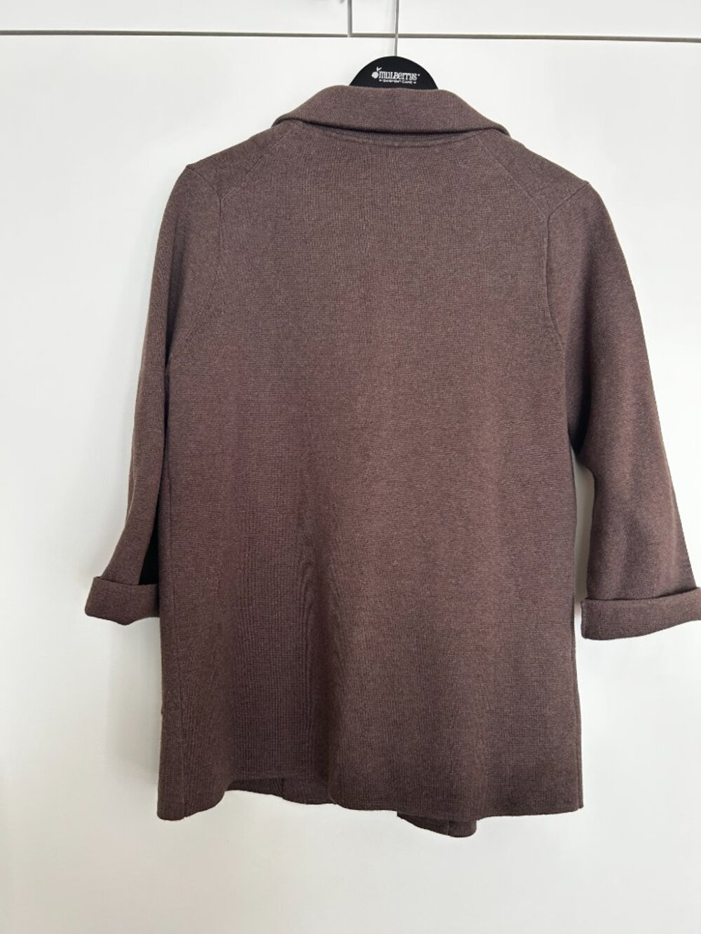 Quince 100% Organic Cotton Knit Blazer Heather Brown M - Picture 2 of 4